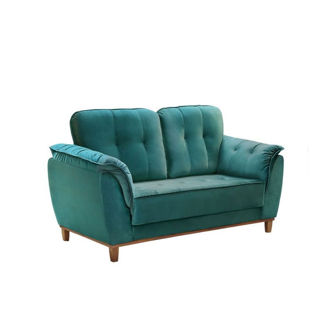 Sofá de 2 Lugares Ref 636 Azul Esverdeado Rondomóveis