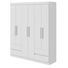 Guarda Roupa 6 Portas e 4 Gavetas Zeus