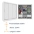 Guarda Roupa Valência 3 portas com Espelho