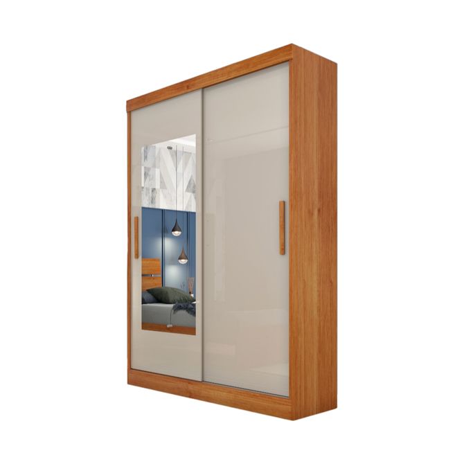 Guarda Roupa Firenze 2 portas Com Espelho