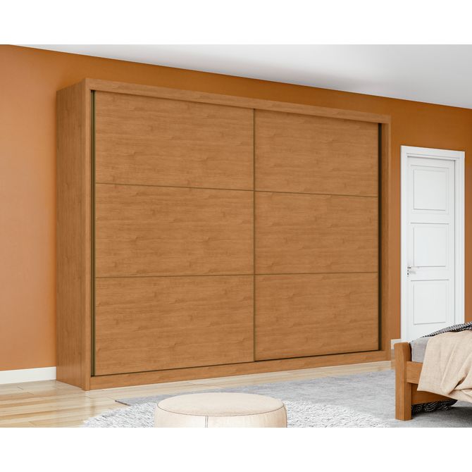 Guarda-Roupa-Toronto-2-Portas-de-Correr-e-6-Gavetas---Moveis--Lopas